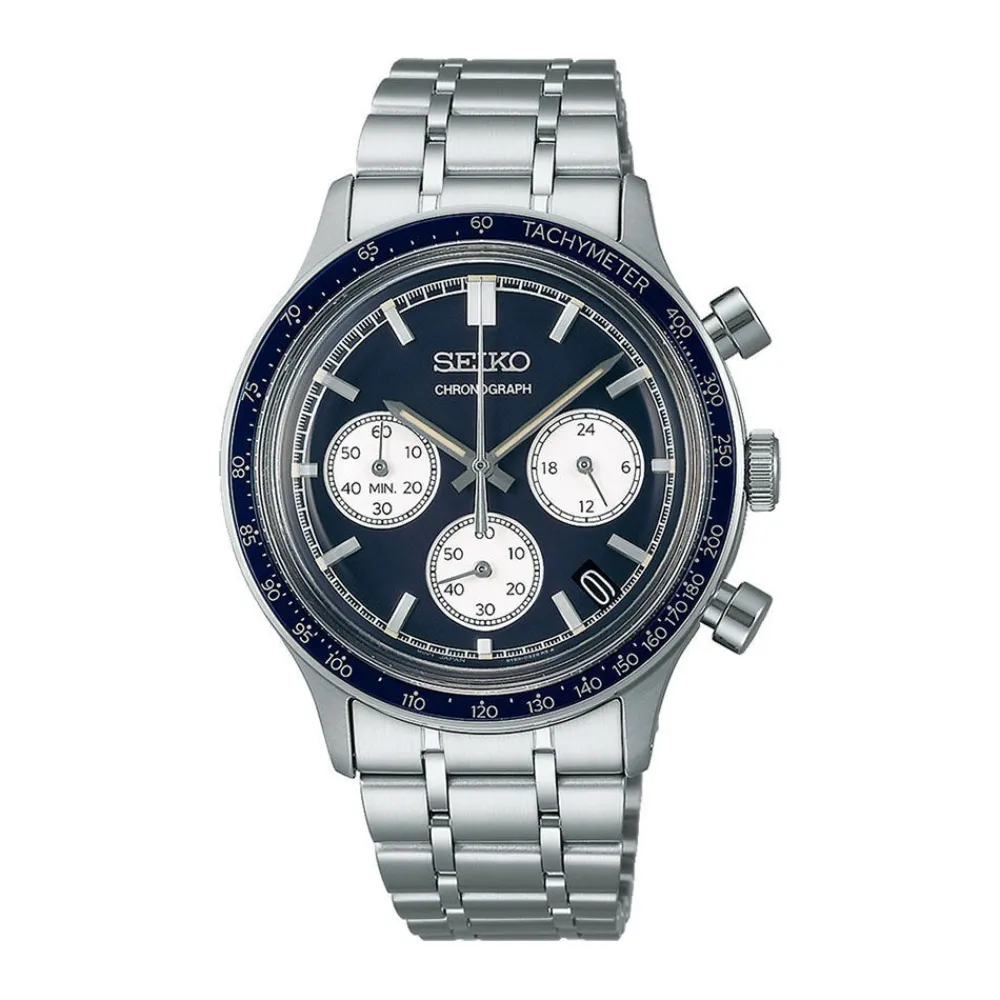 Montre Sport Chrono Bleu|SEIKO Discount