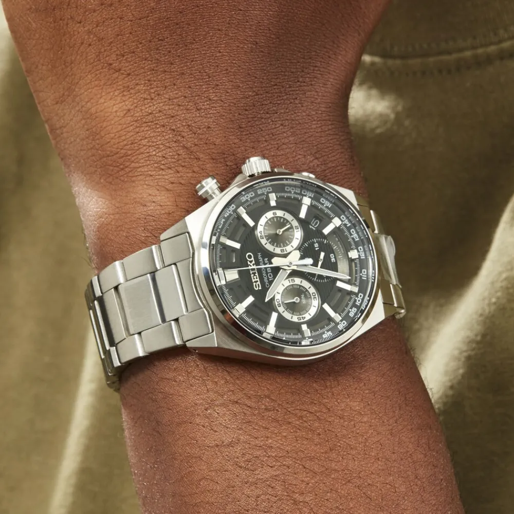 Montre Sport Noir|SEIKO Discount