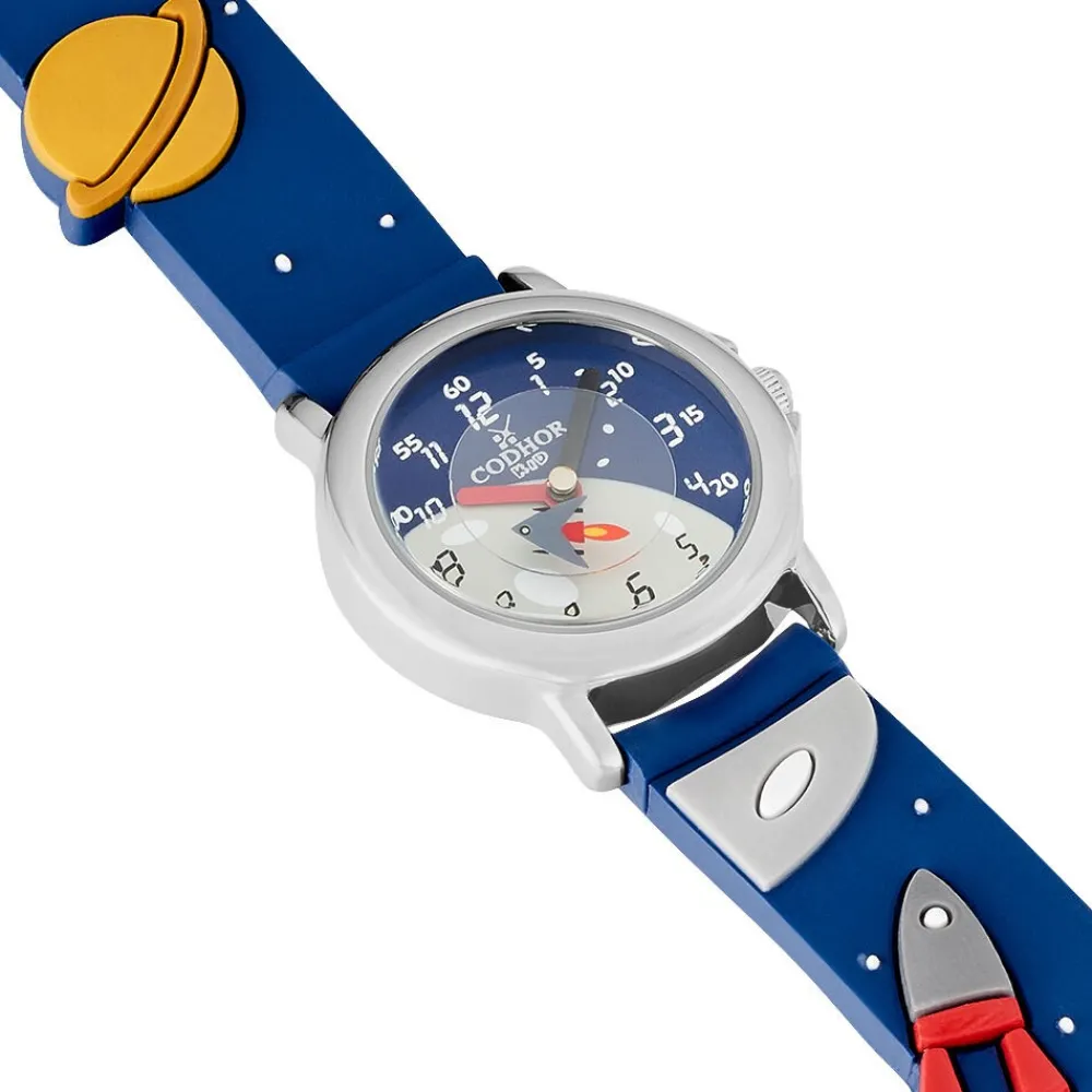 Montre Planete Blanc Et Bleu|UPP Outlet
