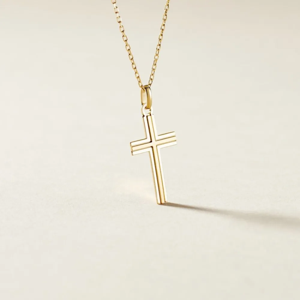 Pendentif Amaelle Croix Or Jaune|Marc Orian Sale