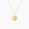 Pendentif Amarante Vierge Rond Or Jaune