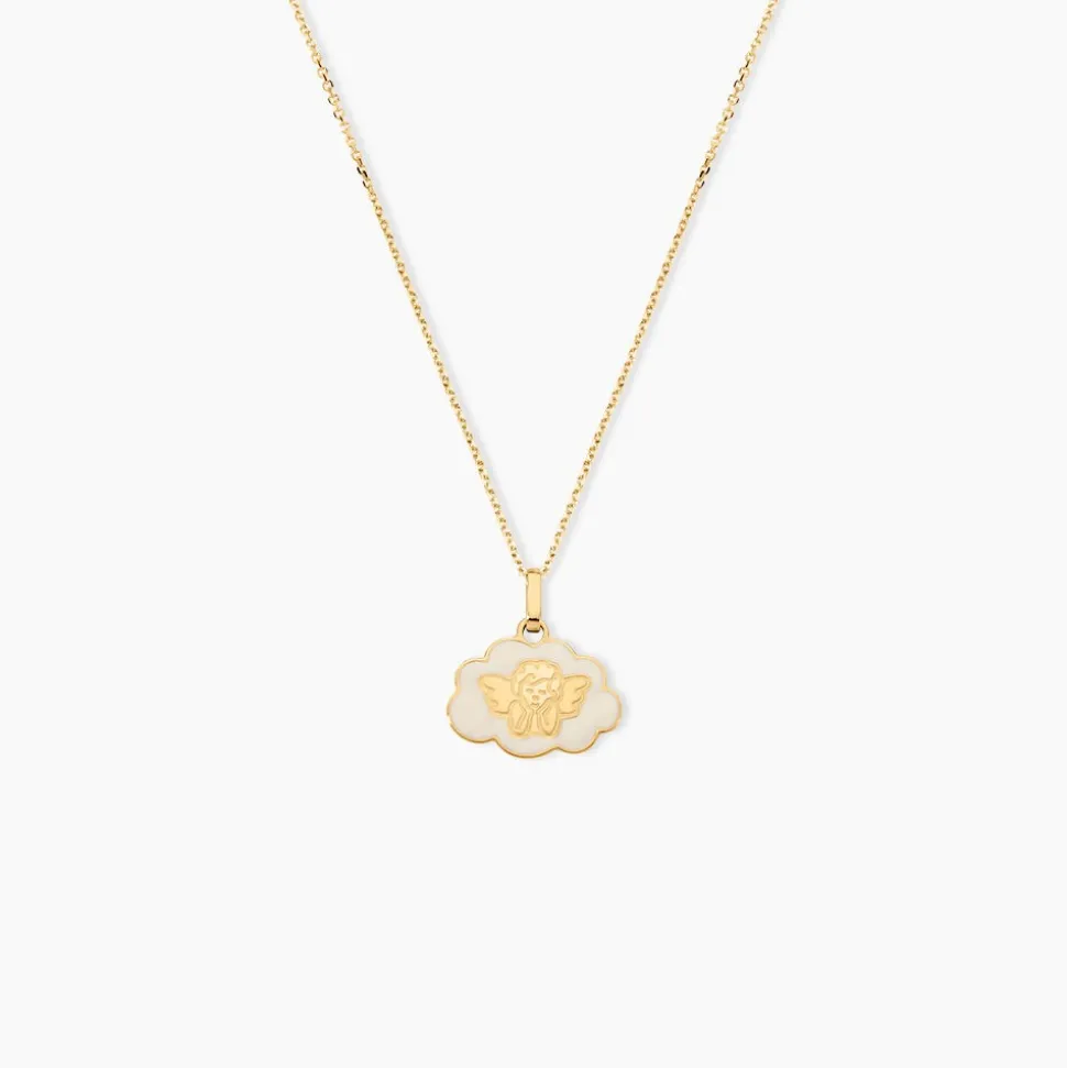 Pendentif Ange Nuage Or Jaune