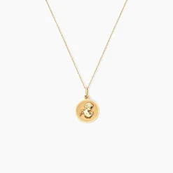 Pendentif Ange Rond Or Jaune