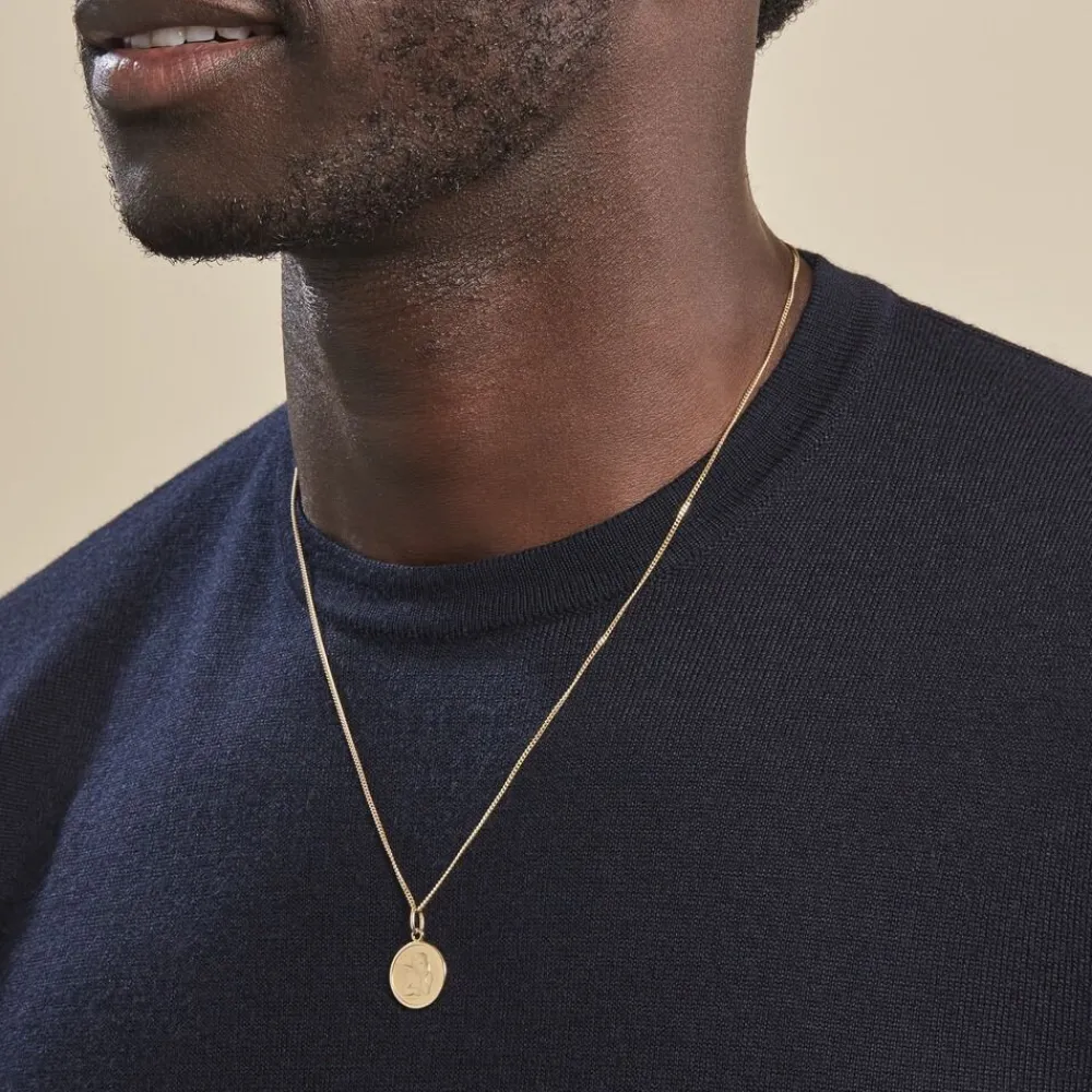 Pendentif Ange Rond Or Jaune|Marc Orian Discount