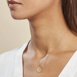 Pendentif Ange Rond Or Jaune|Marc Orian Discount