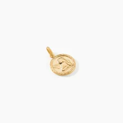 Pendentif Ange Rond Sable Or Jaune