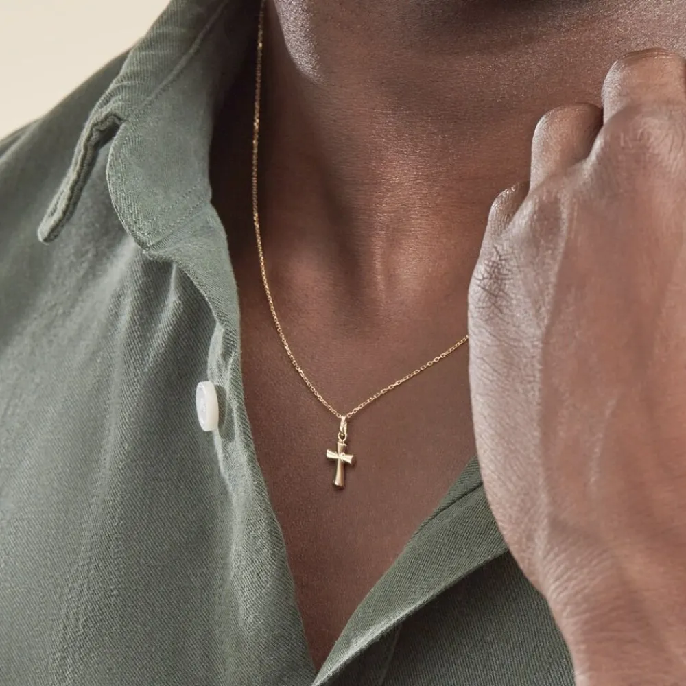 Pendentif Annabel Croix Or Jaune|Marc Orian Hot