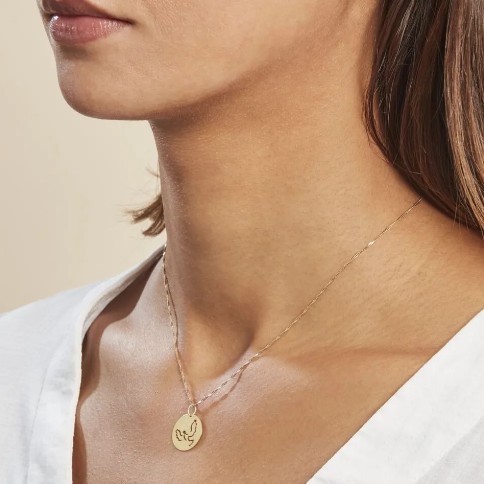 Pendentif Anny Colombe Or Jaune
