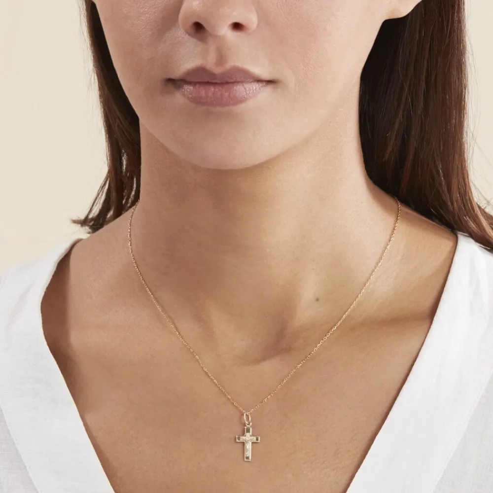 Pendentif Arabel Croix Or Jaune|Marc Orian Online