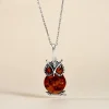 Pendentif Argent Blanc Benoite Ambre|Marc Orian