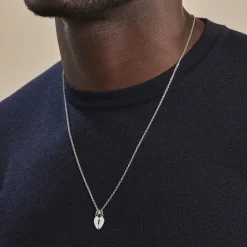 Pendentif Axelia Argent Blanc|Marc Orian Discount