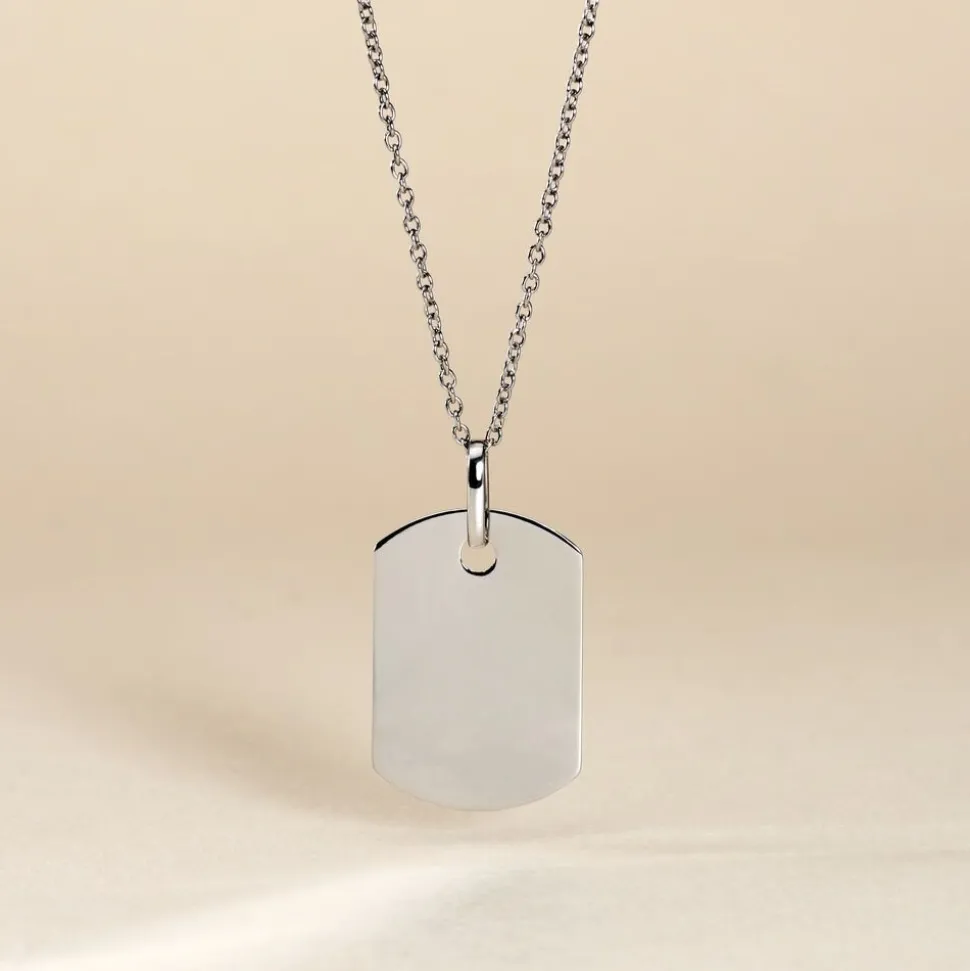 Pendentif Aymerik Argent Blanc