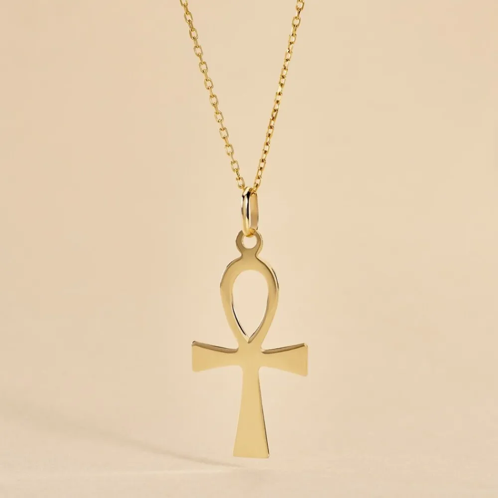 Pendentif Basilissa Croix De Vie Or Jaune|Marc Orian Discount