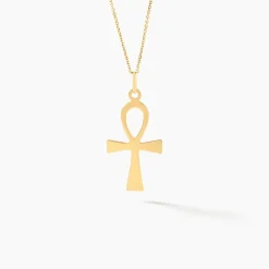 Pendentif Basilissa Croix De Vie Or Jaune|Marc Orian Discount