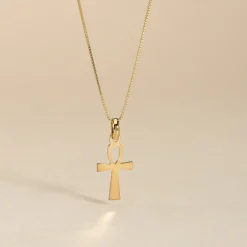 Pendentif Basilissa Croix De Vie Or Jaune|Marc Orian Best