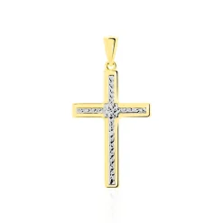 Pendentif Benny Croix Ciselee Or Bicolore|Marc Orian Outlet
