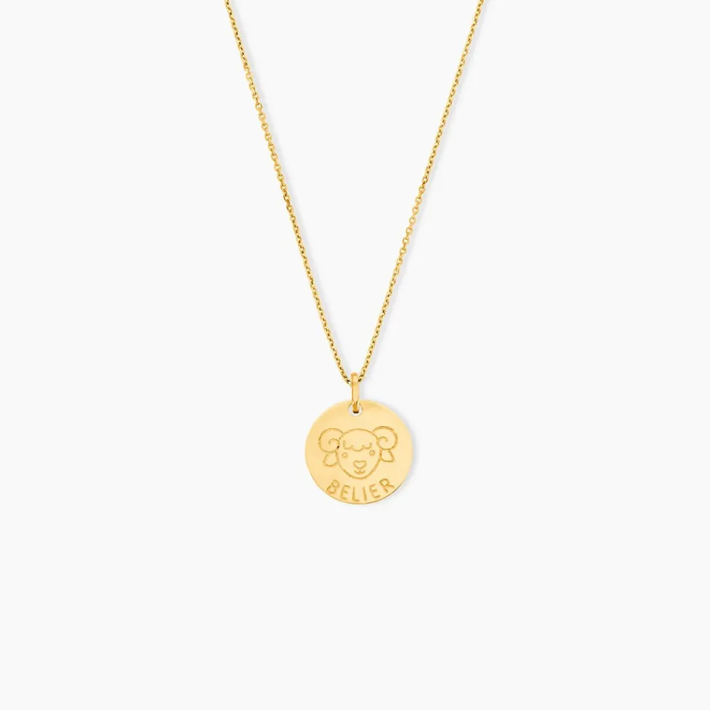 Pendentif Bergonia Zodiaque Or Jaune|Marc Orian New