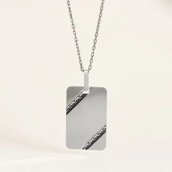 Pendentif Ceren Argent Blanc|Marc Orian Best