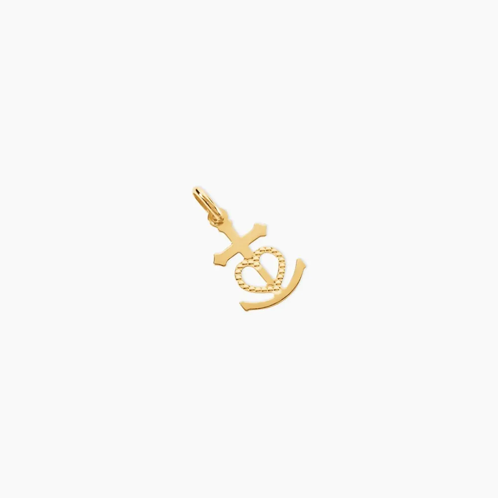 Pendentif Cobeia Croix De Camargue Or Jaune|Marc Orian Best