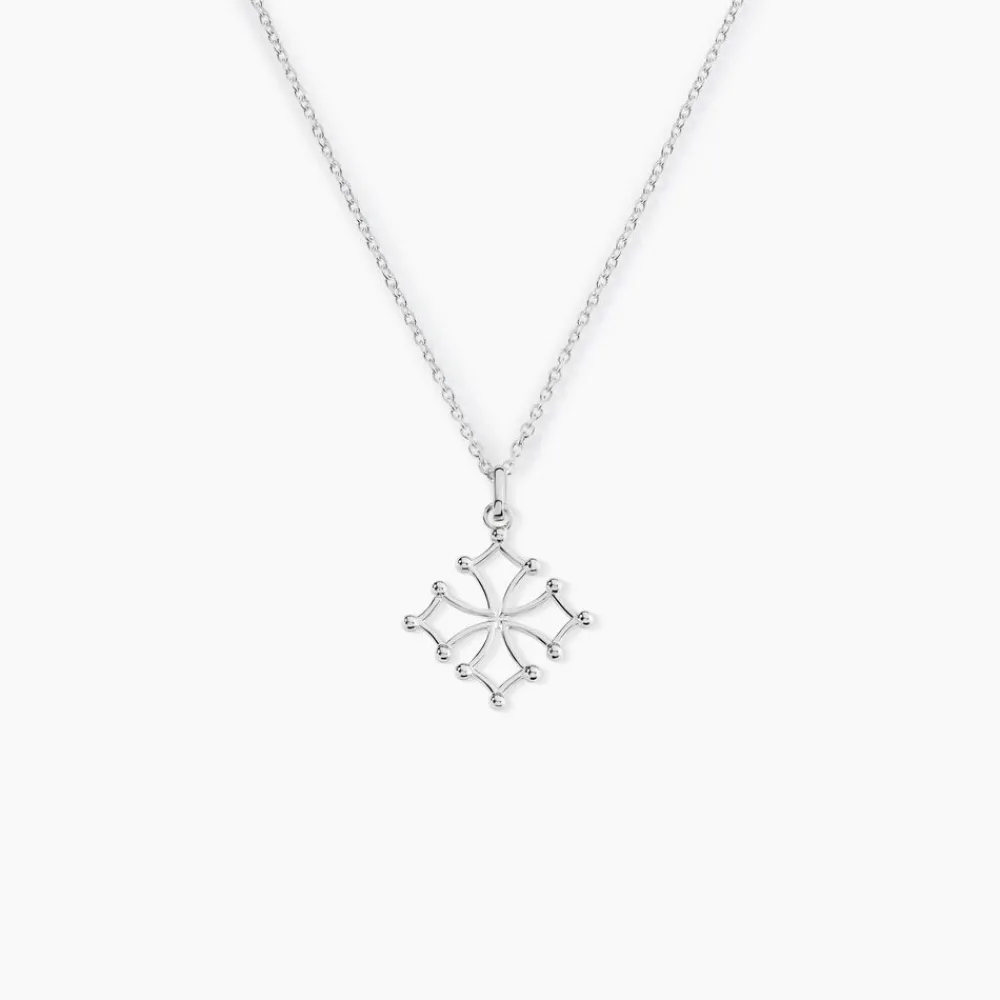 Pendentif Dajo Argent Blanc|Marc Orian Discount