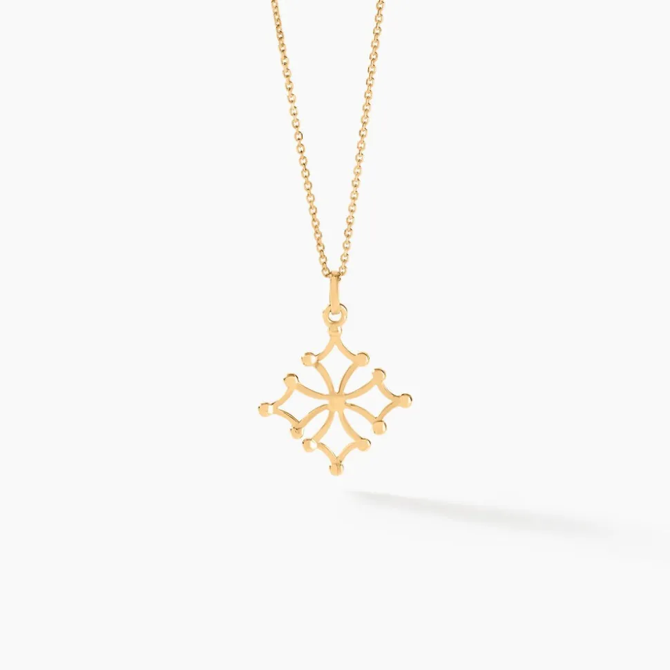 Pendentif Dajo Croix Occitane Or Jaune