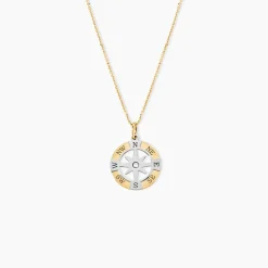 Pendentif Demyan Or Bicolore Oxyde De Zirconium
