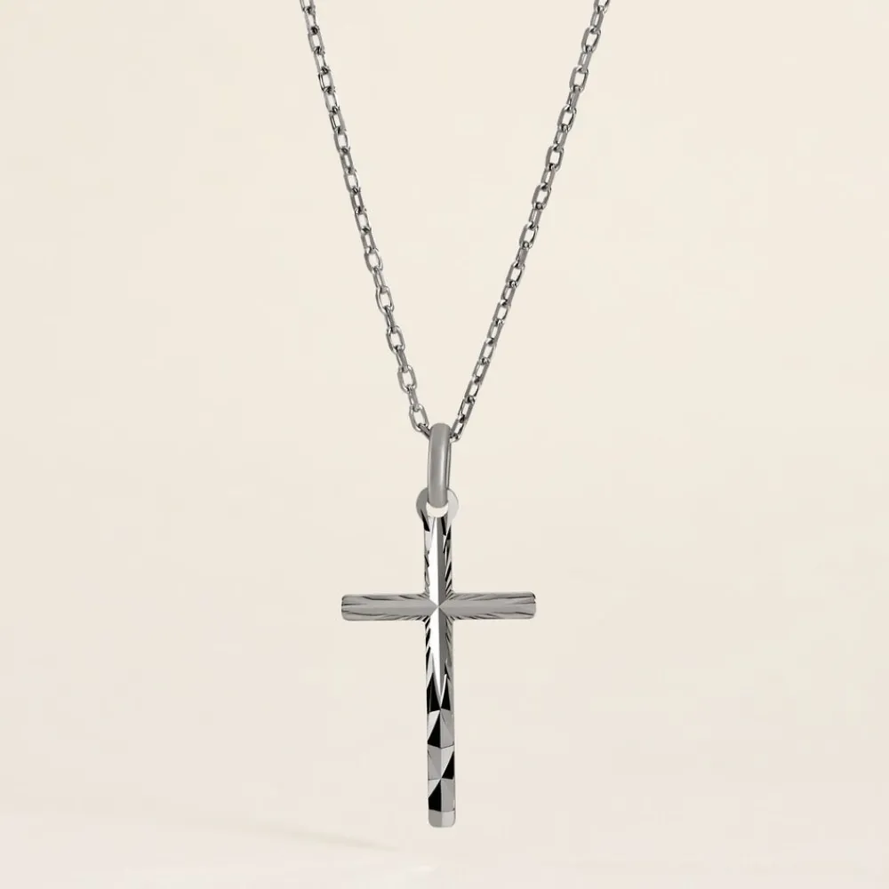 Pendentif Desilia Ciselée Argent Blanc|Marc Orian Sale