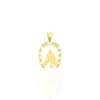 Pendentif Egide Fer A Cheval Or Jaune