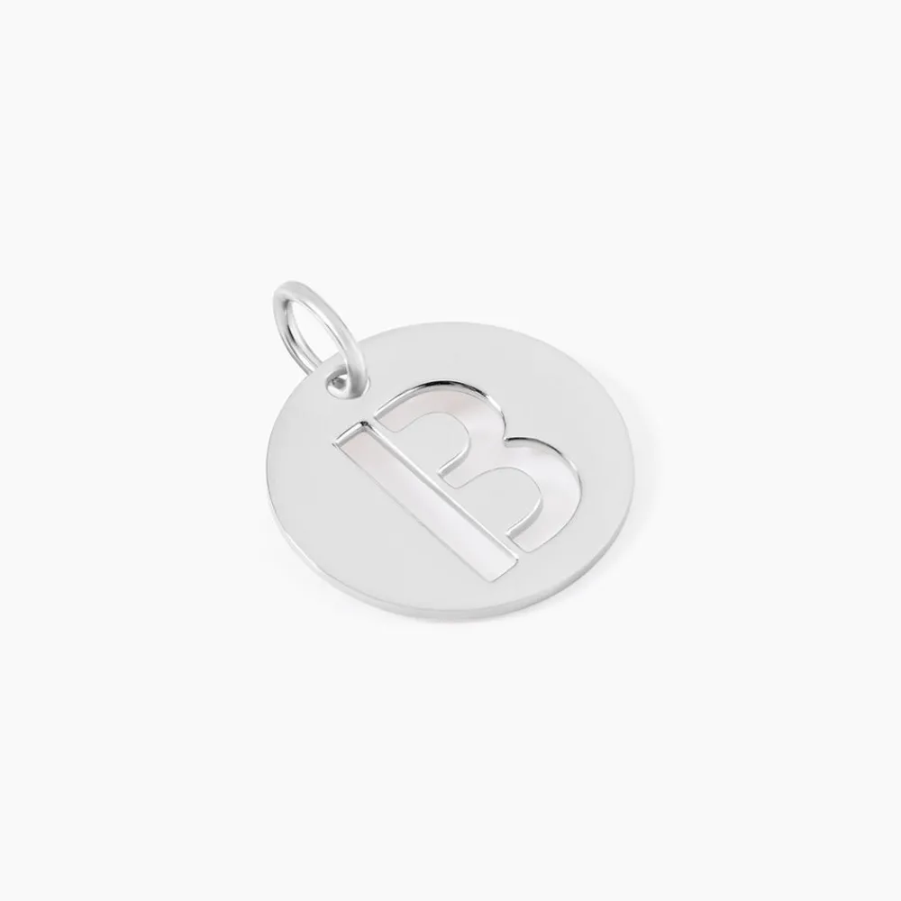 Pendentif Elio B Argent Blanc|Marc Orian Online