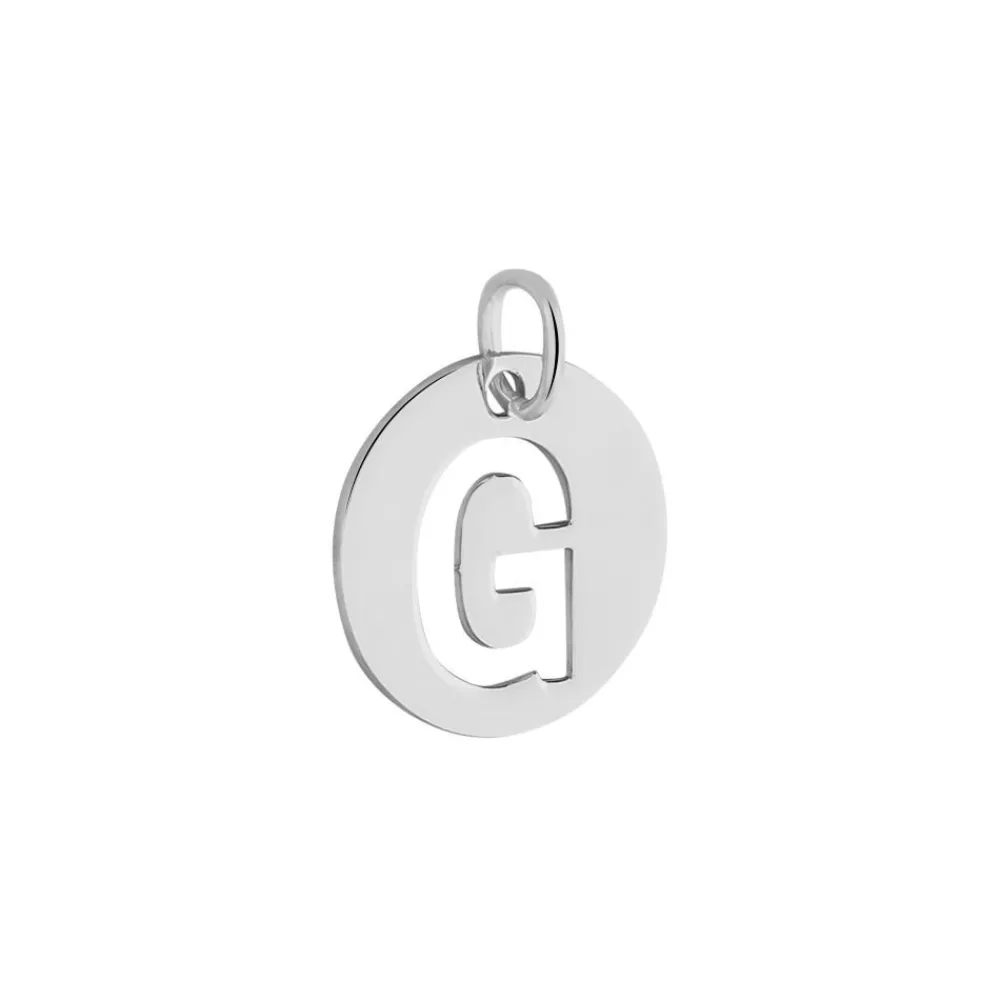 Pendentif Elio G Argent Blanc|Marc Orian Discount