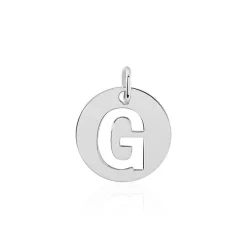 Pendentif Elio G Argent Blanc|Marc Orian Discount