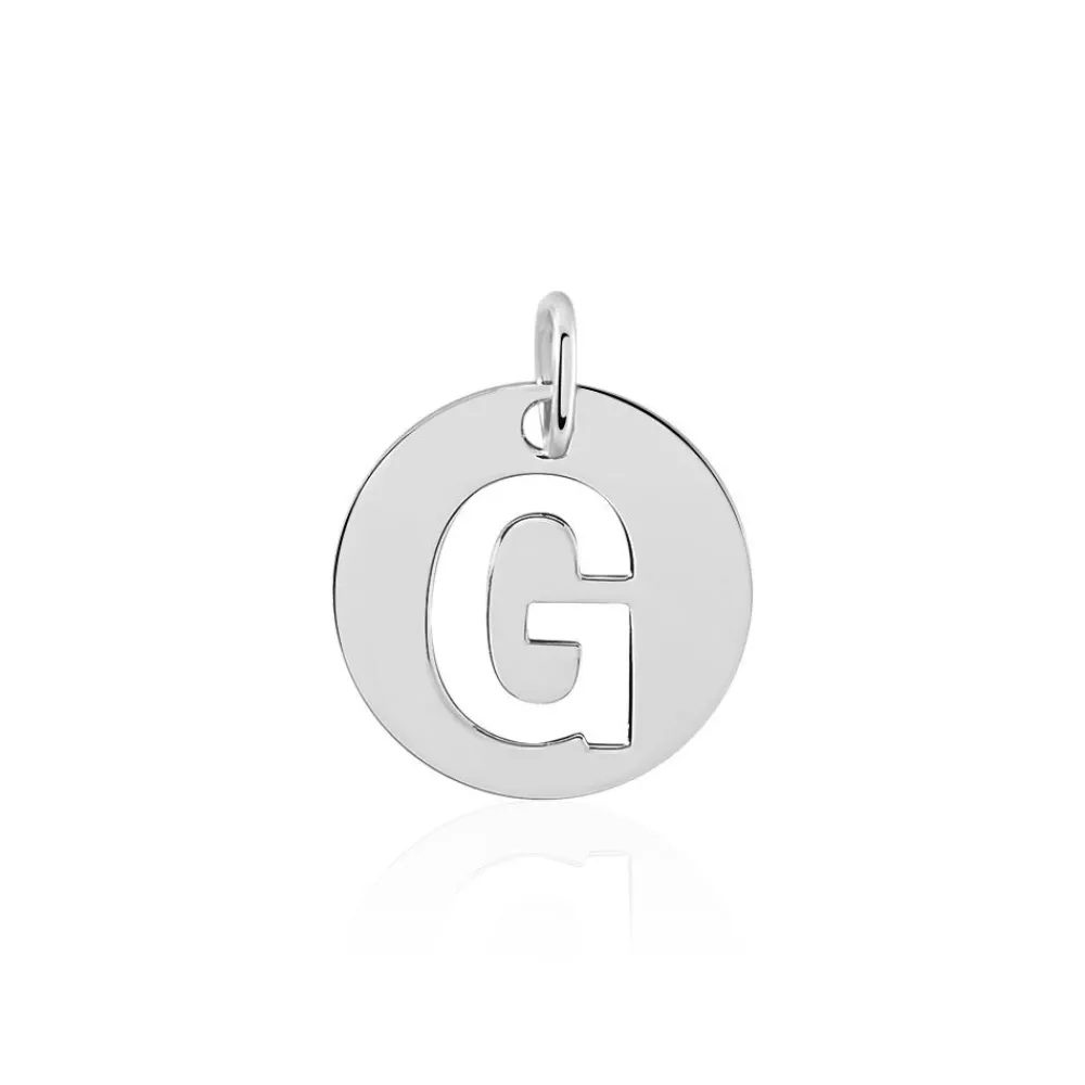 Pendentif Elio G Argent Blanc|Marc Orian Discount