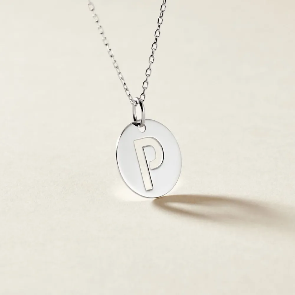 Pendentif Elio P Argent Blanc|Marc Orian Sale