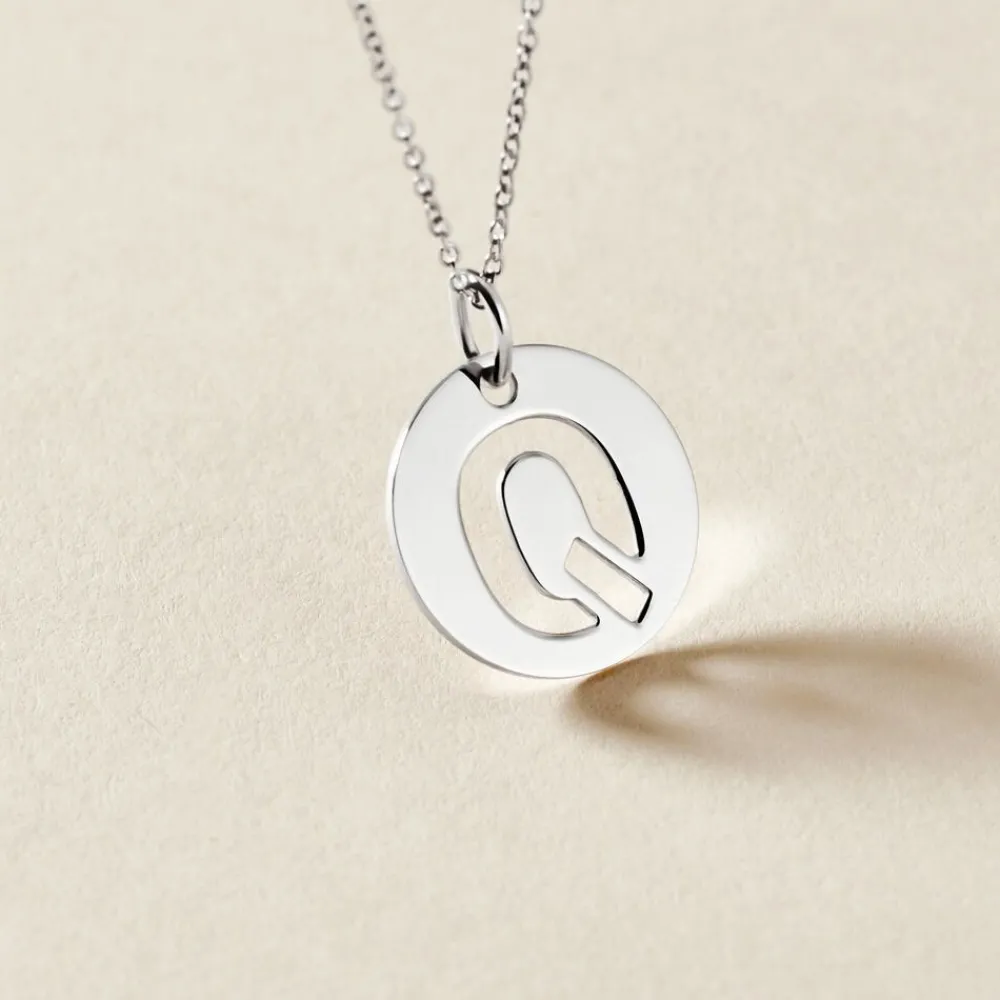 Pendentif Elio Q Argent Blanc|Marc Orian Discount