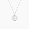 Pendentif Elio R Argent Blanc|Marc Orian Outlet