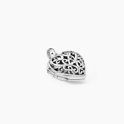 Pendentif Ellya Argent Blanc
