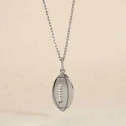 Pendentif Elrick Argent Blanc