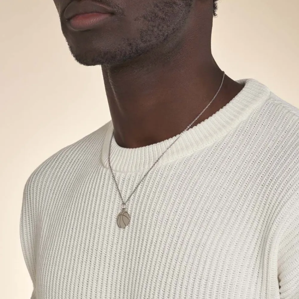 Pendentif Elyas Argent Blanc|Marc Orian Online