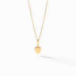 Pendentif Eudocie Coeur Lisse Or Jaune