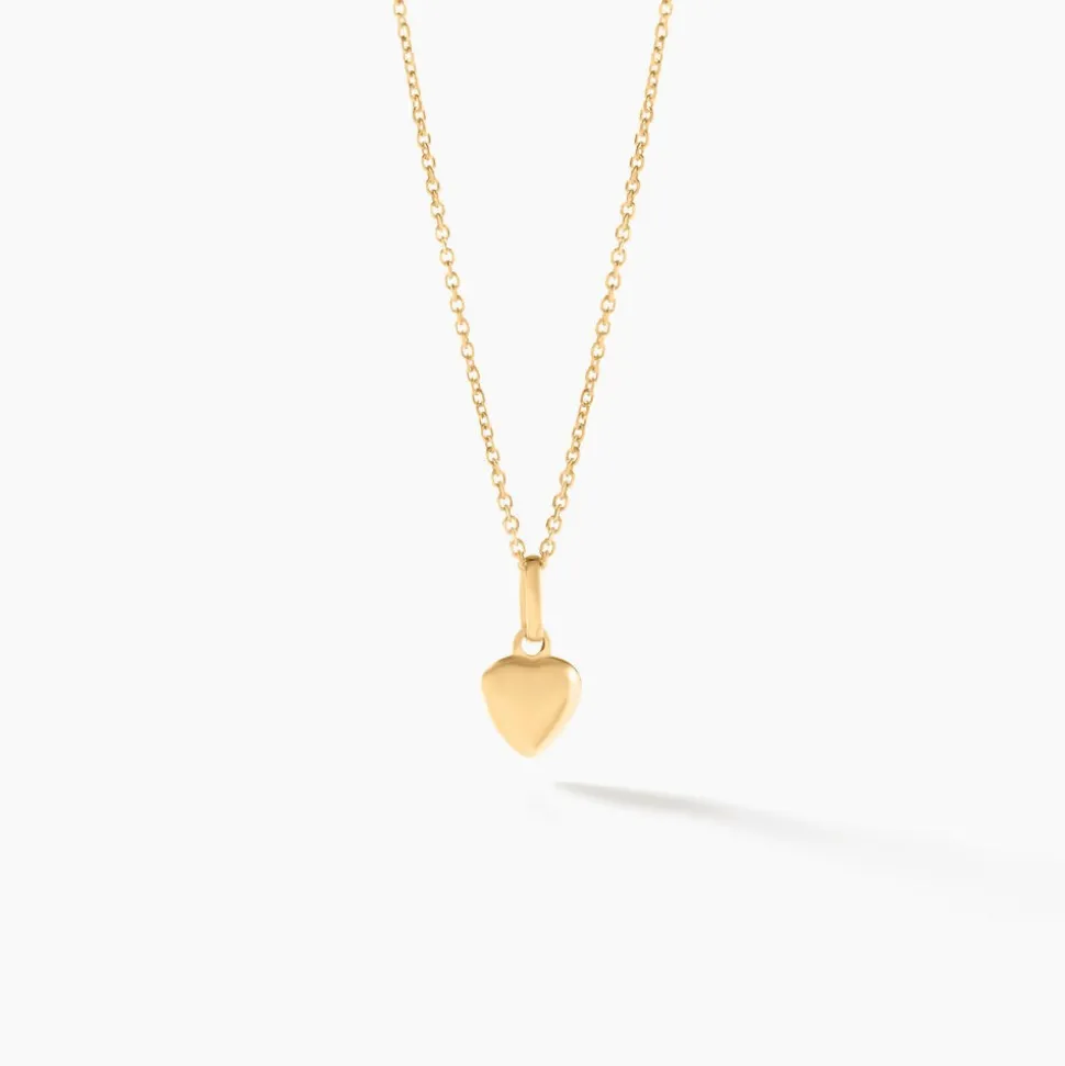 Pendentif Eudocie Coeur Lisse Or Jaune