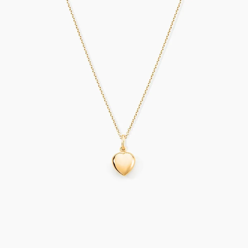 Pendentif Eudocie Coeur Lisse Or Jaune