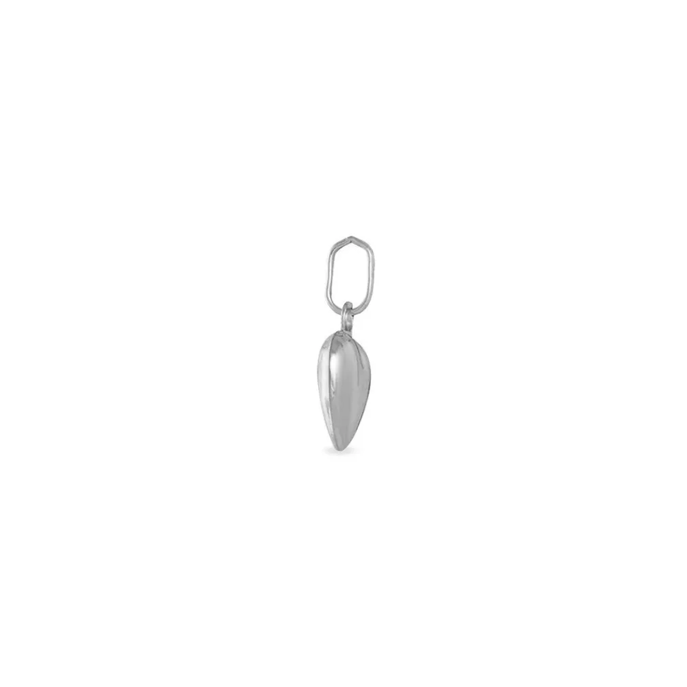 Pendentif Eudocie Coeur Lisse Or Blanc|Marc Orian Hot