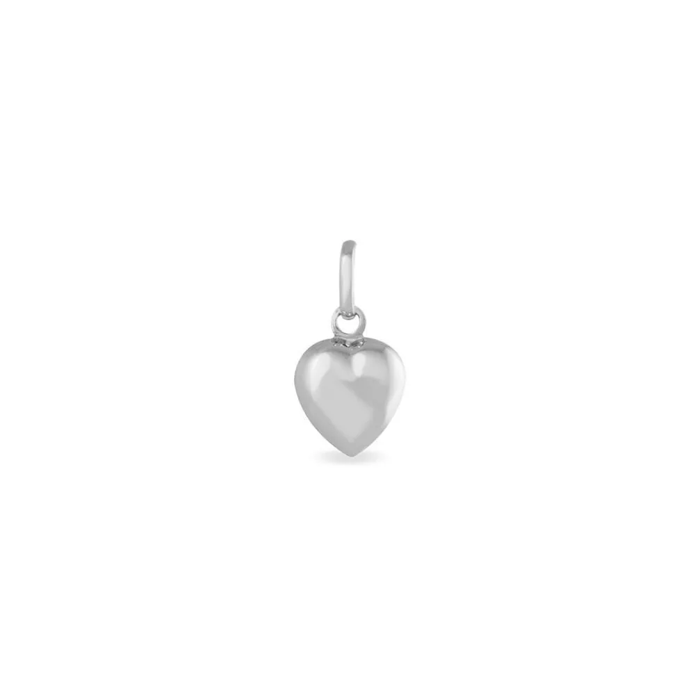 Pendentif Eudocie Coeur Lisse Or Blanc|Marc Orian Hot