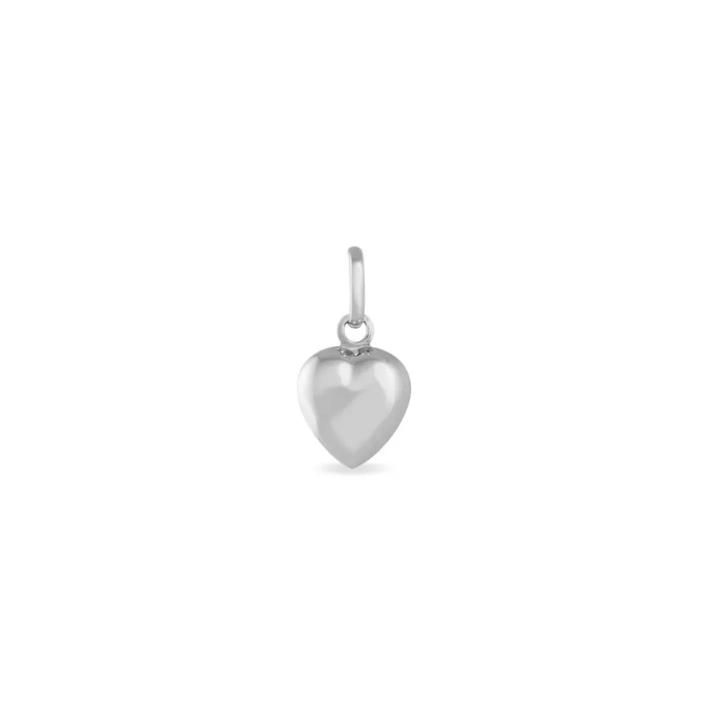 Pendentif Eudocie Coeur Lisse Or Blanc|Marc Orian Hot