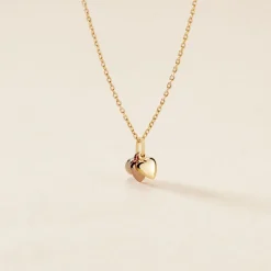 Pendentif Eudocie Triple Coeurs Or Tricolore