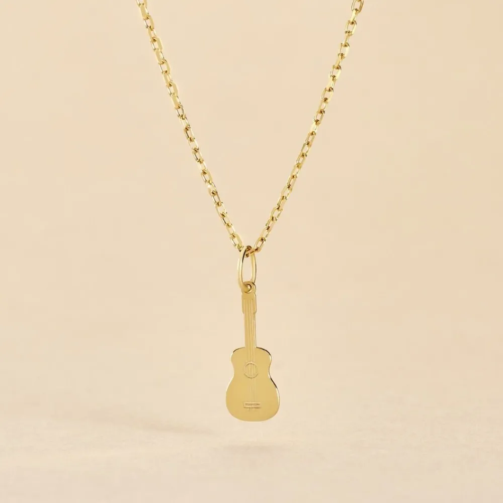 Pendentif Fatema Musique Guitare Or Jaune|Marc Orian Sale