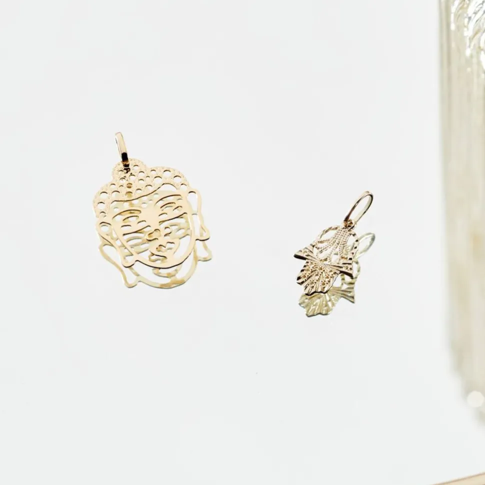 Pendentif Fatima Or Jaune