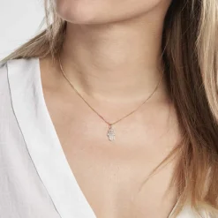 Pendentif Fatima Or Jaune Oxyde De Zirconium|Marc Orian Outlet