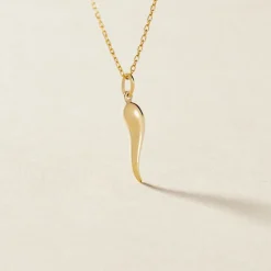 Pendentif Felicette Corne Abondance Or Jaune