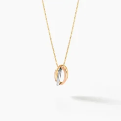 Pendentif Ferdinanda Entrelace Or Tricolore